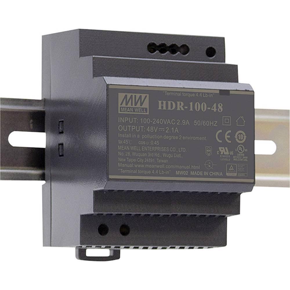 MeanWell, Systemstromversorgung, Hutschienen Netzteil (DIN Rail) 24 V/DC 4.2 A 100.8 W 1 x