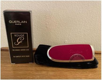Immagine prodotto Guerlain Rouge G Royal Burgundy Astuccio per rossetto in velluto - Nuovo in scatola (Borgogna)