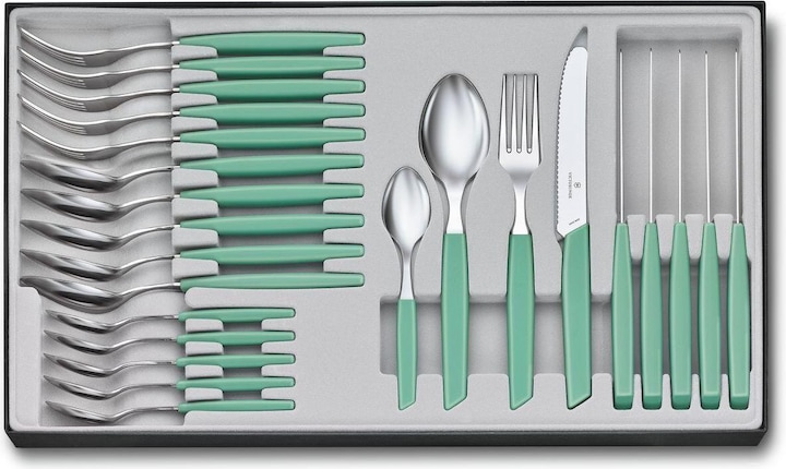 Productafbeelding Victorinox Bestekset Swiss Modern 24 stuks, Mint (24 Stuk, Bestekset)