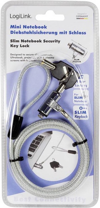 Actual product image LogiLink Notebook anti-theft device with combination lock