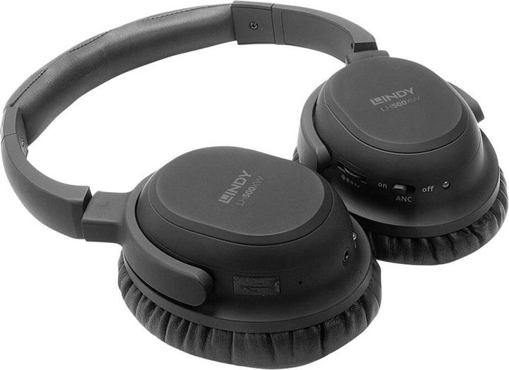 Produktbild Lindy Over Ear Kopfhörer LH500XW (ANC, 30 h, Kabelgebunden, Kabellos)