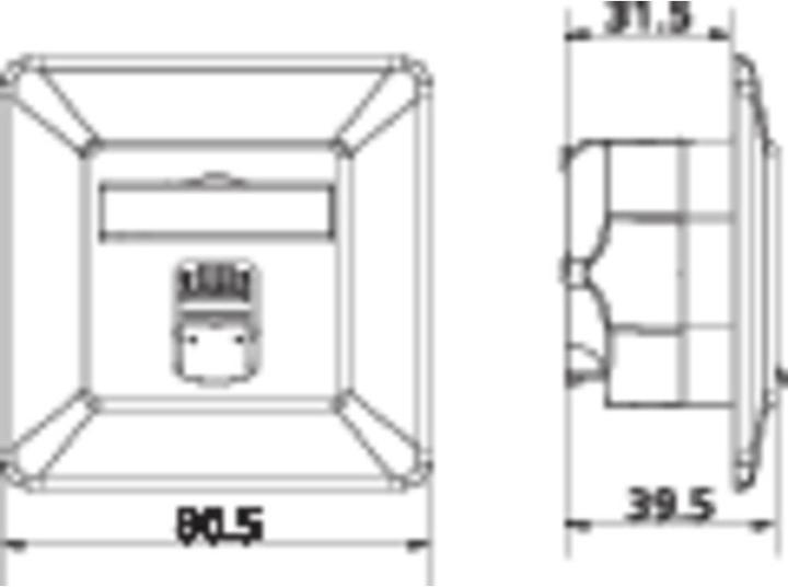 Produktbild Metz Connect E-Dat C6A 1 Port AP