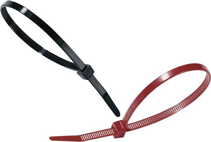 Actual product image HellermannTyton Cable tie internally serrated T series (Plastic cable ties, 390 mm, 100 pcs.)