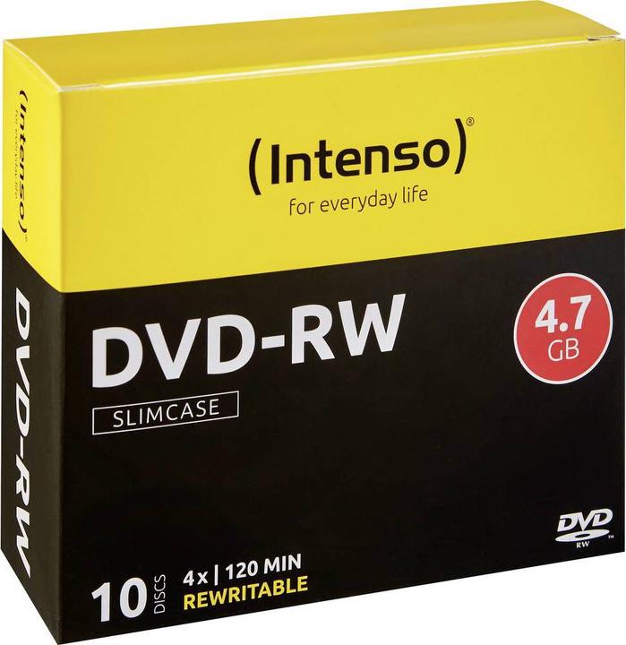 Intenso DVD RW Blanco 4.7 Slimcase 10st (10 x)