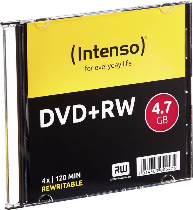 Actual product image Intenso DVD+RW Blank 4.7 4x 10pcs Slimcase (10x)