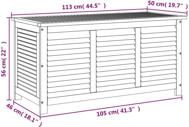 Actual product image vidaXL Gartentruhe