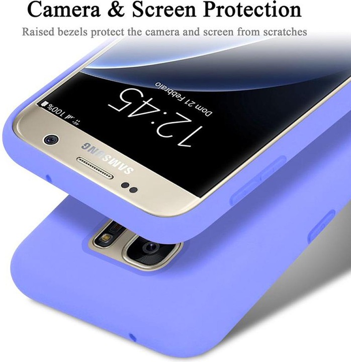 Actual product image Cadorabo TPU Liquid Silicone Case Cover (Samsung Galaxy S7)