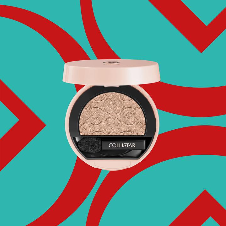 Actual product image Collistar Impeccabile Compact Eyeshadow Long-Lasting Eye Makeup (Champagne Satin)