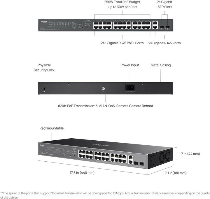 Produktbild TP-Link 28-PORT 1G EASY MANAGED SWITCH (28 Ports)