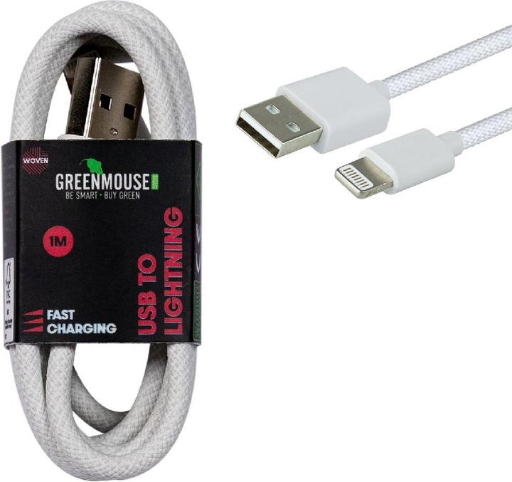 Nobrand Greenmouse Lightning Cable 1m Woven GRS (1 m)
