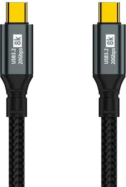 Immagine prodotto PowerGuard Cavo NylonBraid Data & Charge USB-C USB 3.2 Gen 2x2 20 Gbit/s 8K 100W 1m (USB 3.2 Gen 2x2, 20 W)