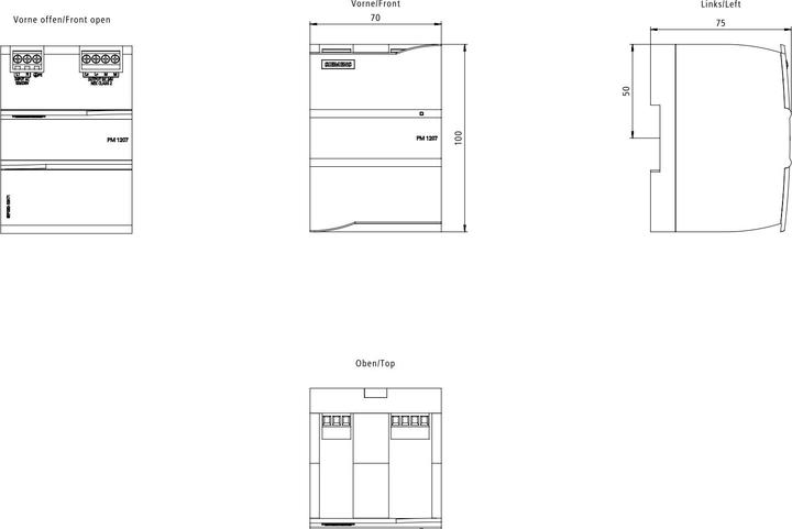 Produktbild Siemens Hutschienen-Netzteil (DIN-Rail