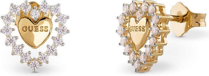 Produktbild Guess 10MM JARDIN HEART & CRYS STUDS Ohrringe (Silber 925)