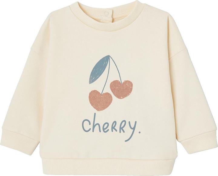 Actual product image Vertbaudet Baby Sweatshirt mit Druckknopfverschluss hinten Basic Oeko-Tex (92)