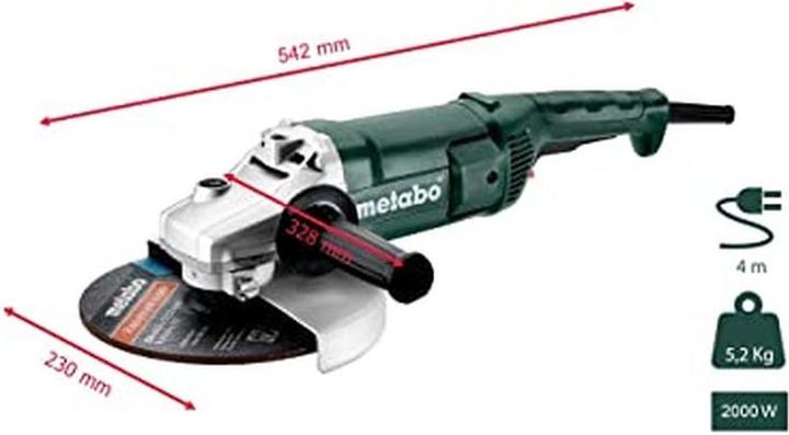 Image du produit Metabo Ø 230mm Meuleuse d'angle WE 2000-230 (230 mm)