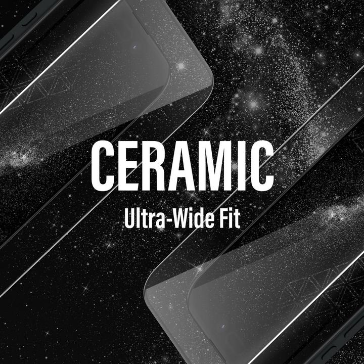 Produktbild PanzerGlass Ceramic Protection Ultra-Wide Fit (1 Stück, Apple iPhone 16, Apple iPhone 15)