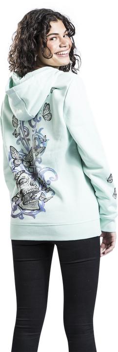 Produktbild Full Volume by EMP Hooded Jacket with Butterflys and Skulls (L)