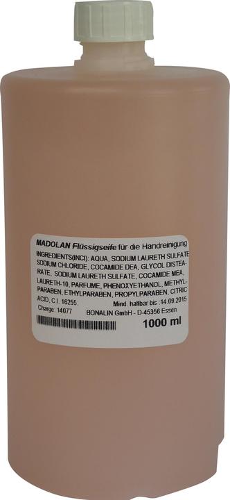 Actual product image Bonalin Liquid soap Madolan dermatologically tested Container design: bottle Container material:... (Liquid soap, 1000 ml)