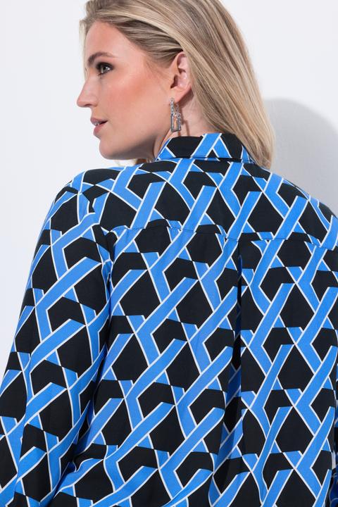 Immagine prodotto Ulla Popken Camicia con stampa grafica, colletto da camicia e maniche lunghe (62)