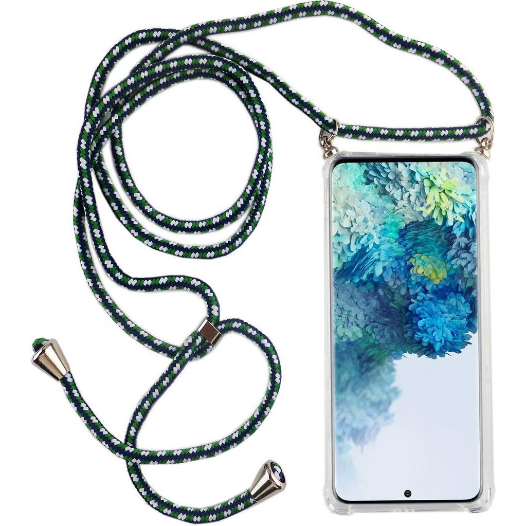 König Design Handykette für Samsung Galaxy S20 Ultra Band Case zum umhängen Kordel Grün Neu, Handykette, Transparent