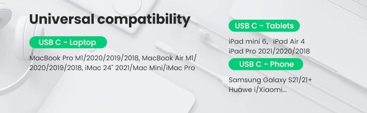 Produktbild Ugreen USB C – Lightning Adapter (USB Typ C, Lightning)