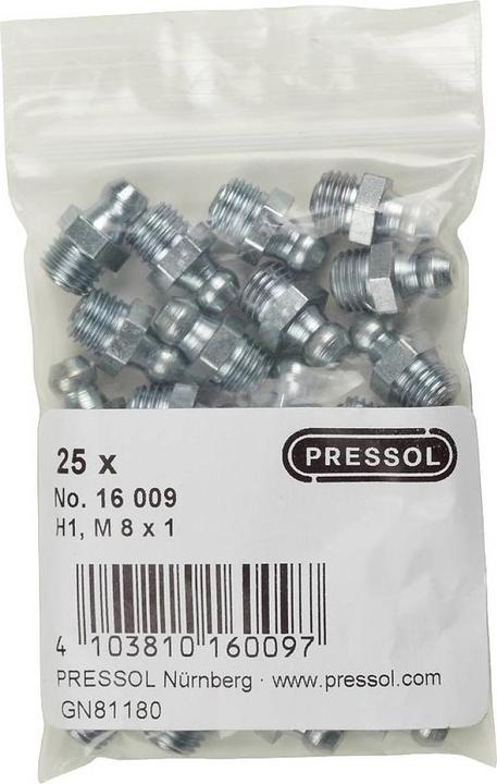 Actual product image Pressol Conical grease nipple H1-straight, M 8 x 1-VZ