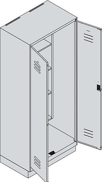 Actual product image C+P Classic PLUS cleaning locker (80 cm, 195 cm)