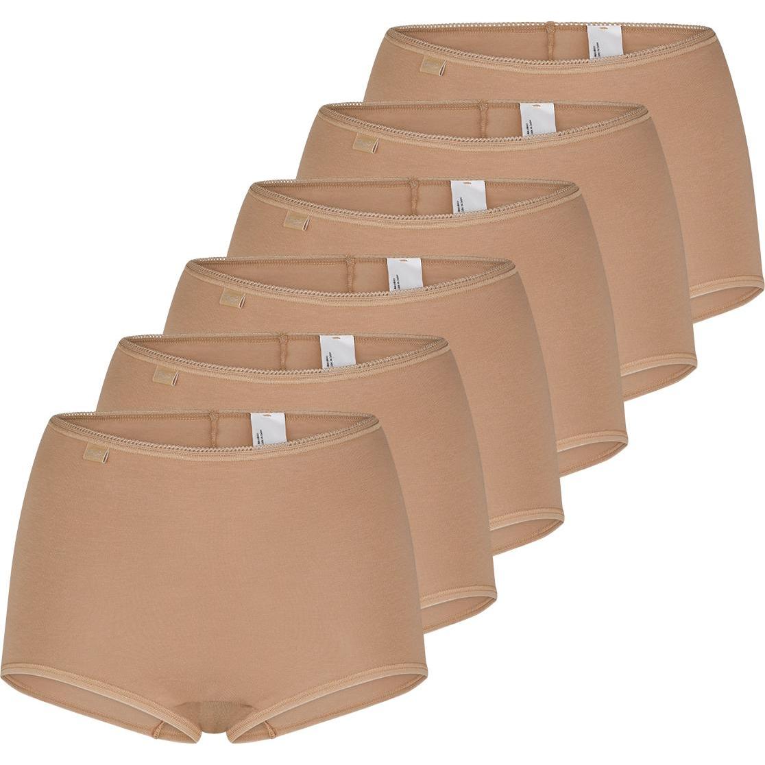 Sloggi, Damen, Unterhosen, 6er Pack 24/7 Cotton Maxi Slip, Beige, (38, 6er Pack)