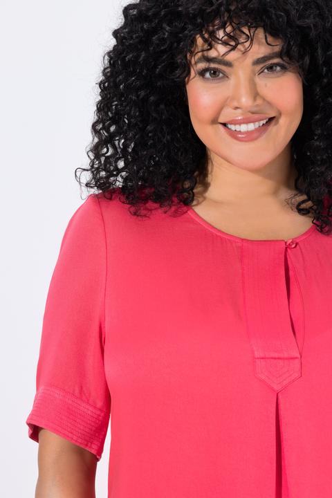 Image du produit Ulla Popken Blouse, tombé fluide, manches courtes (46, 48)