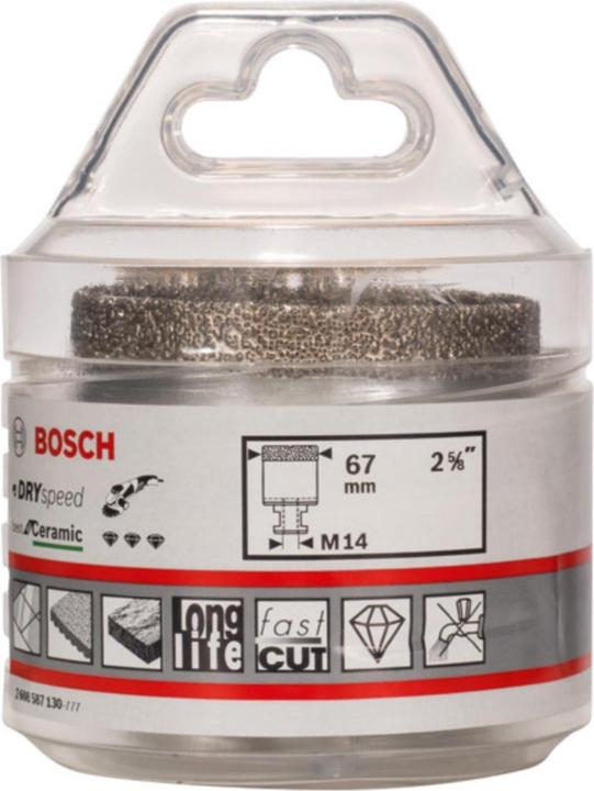 Produktbild Bosch Professional Zubehör PRO Core Cutter dry, 67 x 35 x 22,23 mm (67 mm)