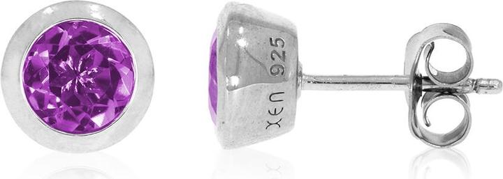 Immagine prodotto Xen Orecchini solitari con ametista di circa 1,54 carati. (Argento 925)