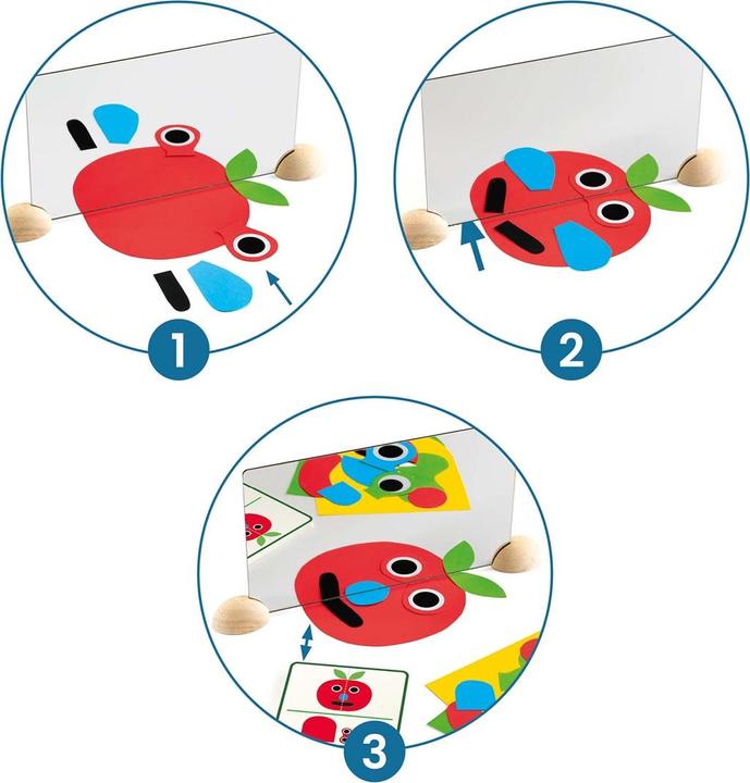 Actual product image Djeco Ze Mirror faces (French, German, Italian)