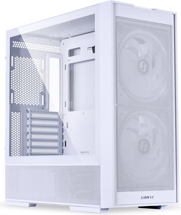 Produktbild Lian-Li Boitier Moyen Tour ATX Lancool 206 avec panneau vitré (Blanc) (ATX, mATX, Mini-ITX)