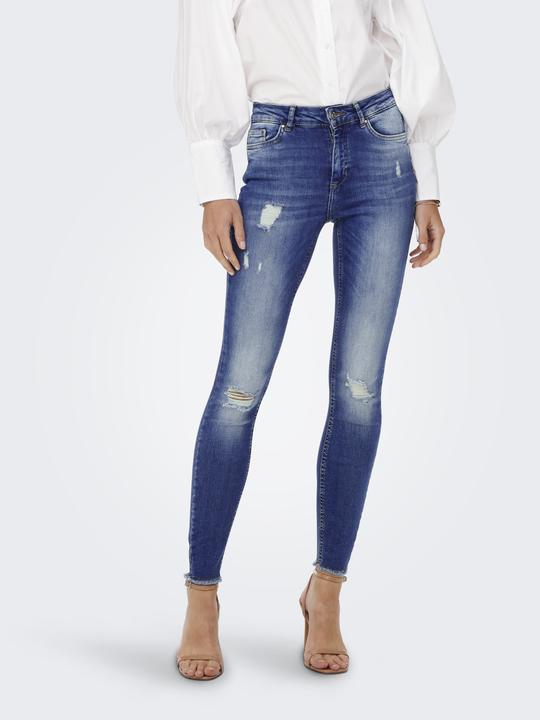 Actual product image Only ONLBlush Mid Ankle Destroyed Skinny Fit Jeans (XS)
