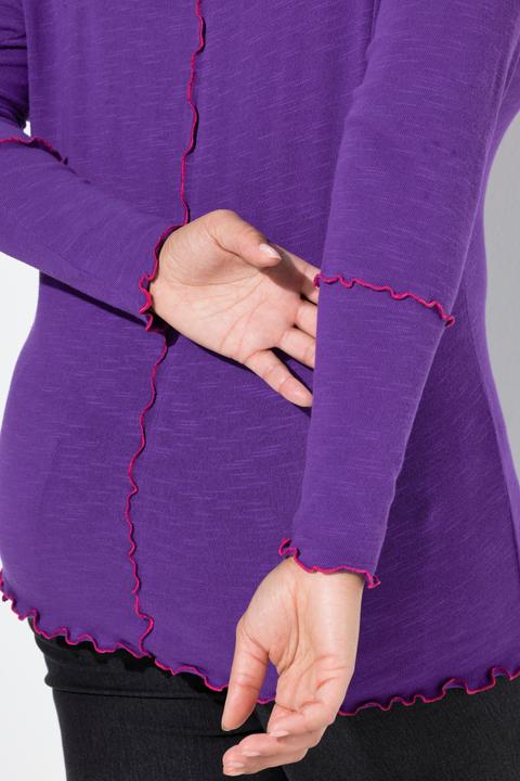 Immagine prodotto Angel of Style Maglia basic dal taglio aderente in maglia con cuciture colorate a onde (60)