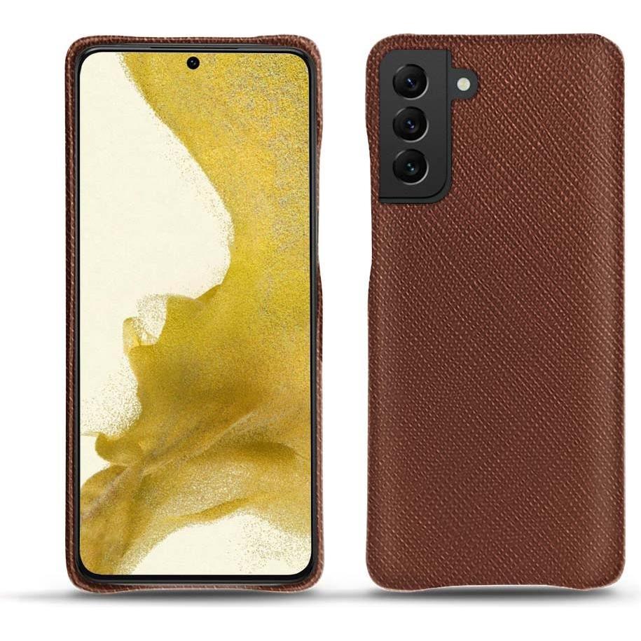 Noreve Lederschutzhülle (Samsung Galaxy S22), Smartphone Hülle, Braun