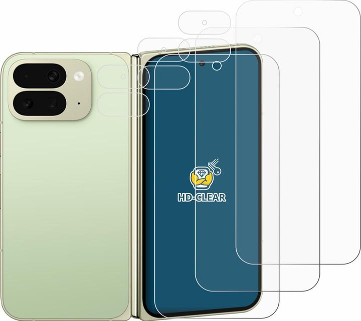 Produktbild BROTECT Schutzfolie für Google Pixel 10 Pro Fold (Display+Kamera) Displayschutz Displayschutzfolie Folie (6 Stück, Google Pixel 10 Pro Fold)