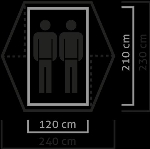 Actual product image Salewa Denali II (Dome tent, 2.40 kg, 2 persons)