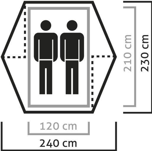 Produktbild Salewa Denali II (Kuppelzelt, 2.40 kg, 2 Personen)