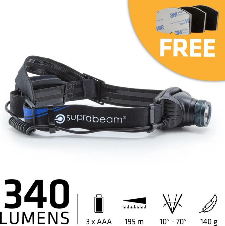 Immagine prodotto Suprabeam Lampada frontale V3air (340 lm)