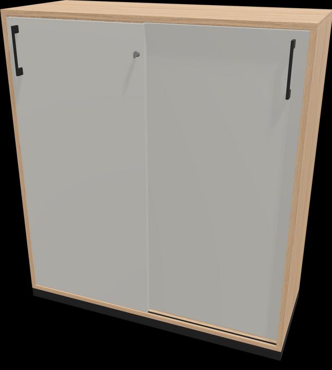 Pearl grey, Black, Amber oak decor with structure