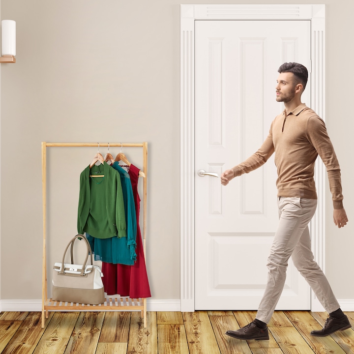 Actual product image Relaxdays Coat rack