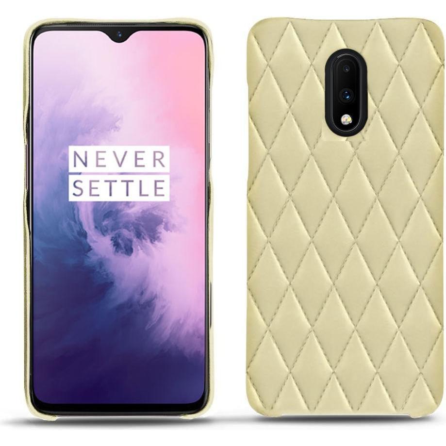 Noreve Lederschutzhülle (OnePlus 7), Smartphone Hülle, Beige