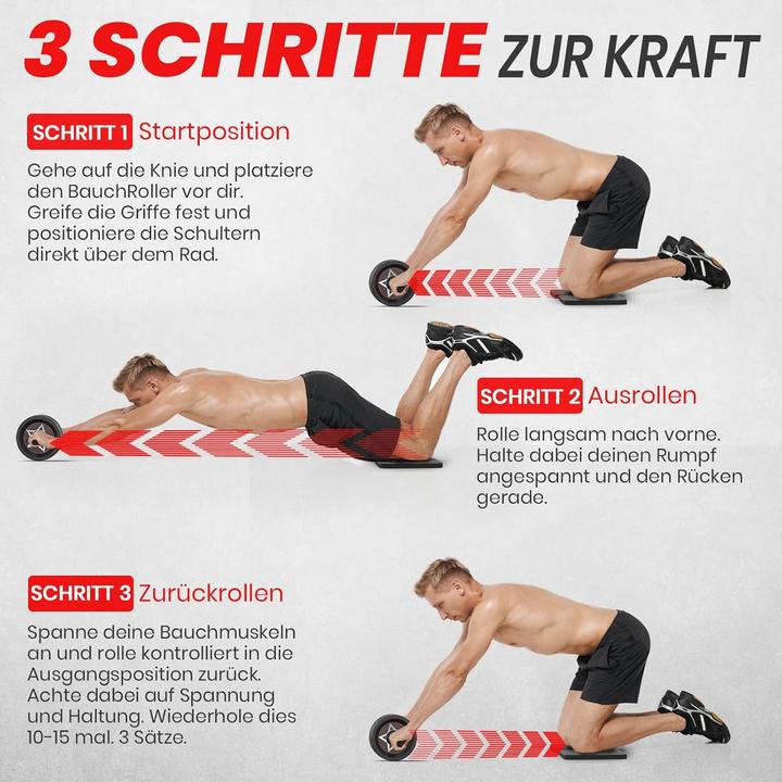 Produktbild Funflex Bauchroller Trainingsset für Zuhause