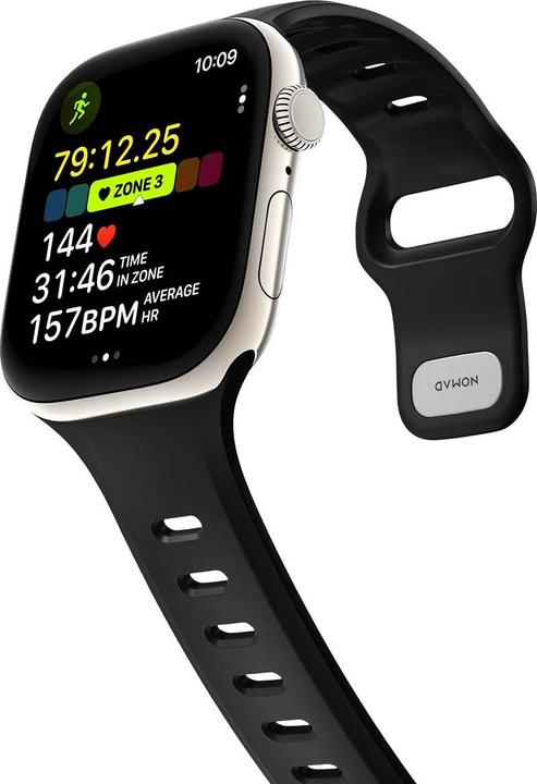 Actual product image Nomad Tempo Band 42mm Black (22 mm, Rubber, Tyres)