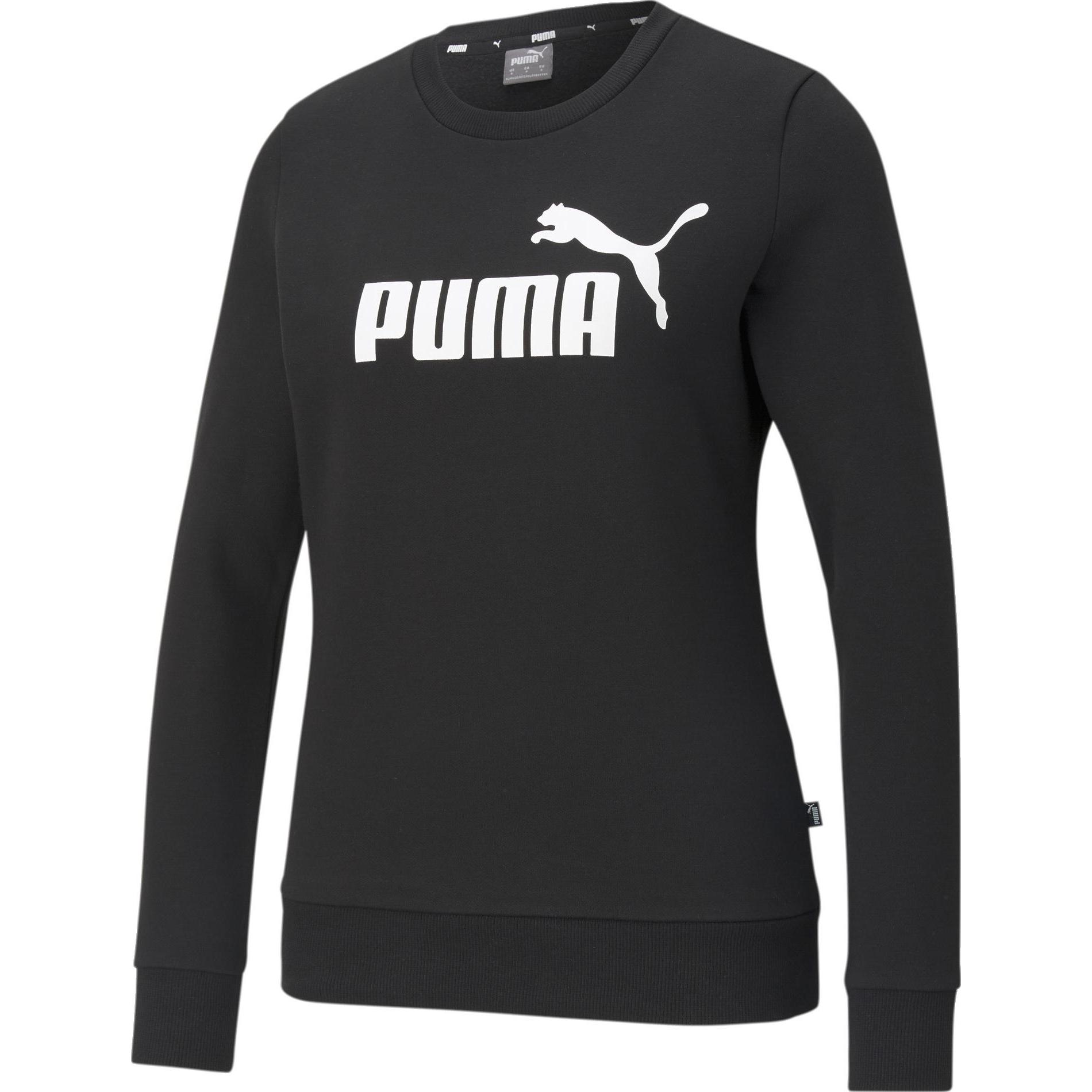 Thumbnail - Puma, Damen, Pullover, ESS Logo Crew FL, Schwarz, (XS)