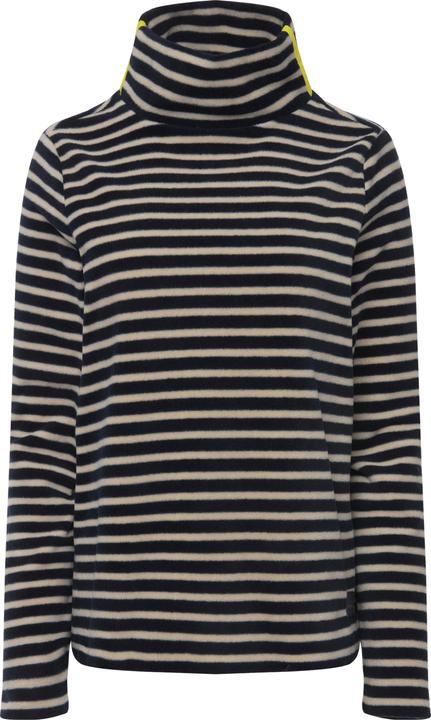Produktbild Laurasøn Pullover, geringelter Fleece, Stehkragen, Langarm, OEKO-TEX (L)