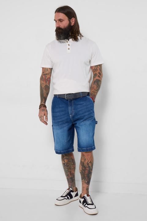 Image du produit Joe Browns Denim Carpenter Shorts with Hammer Loop – Mid Wash (30)
