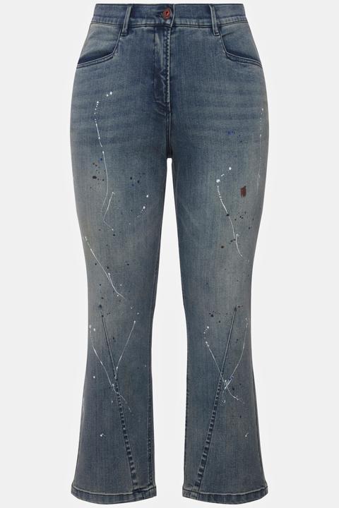 Actual product image Ulla Popken Splatter Painted Jeans (58)