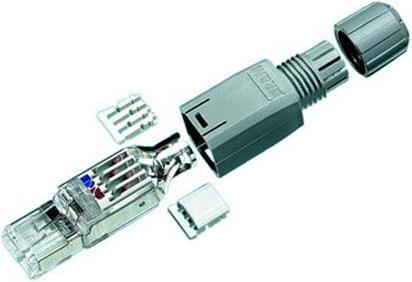 Produktbild R&M Feldkonfektionierbarer RJ45-Stecker (Cat.5e), geschirmt (RJ45 Stecker und Zubehör)